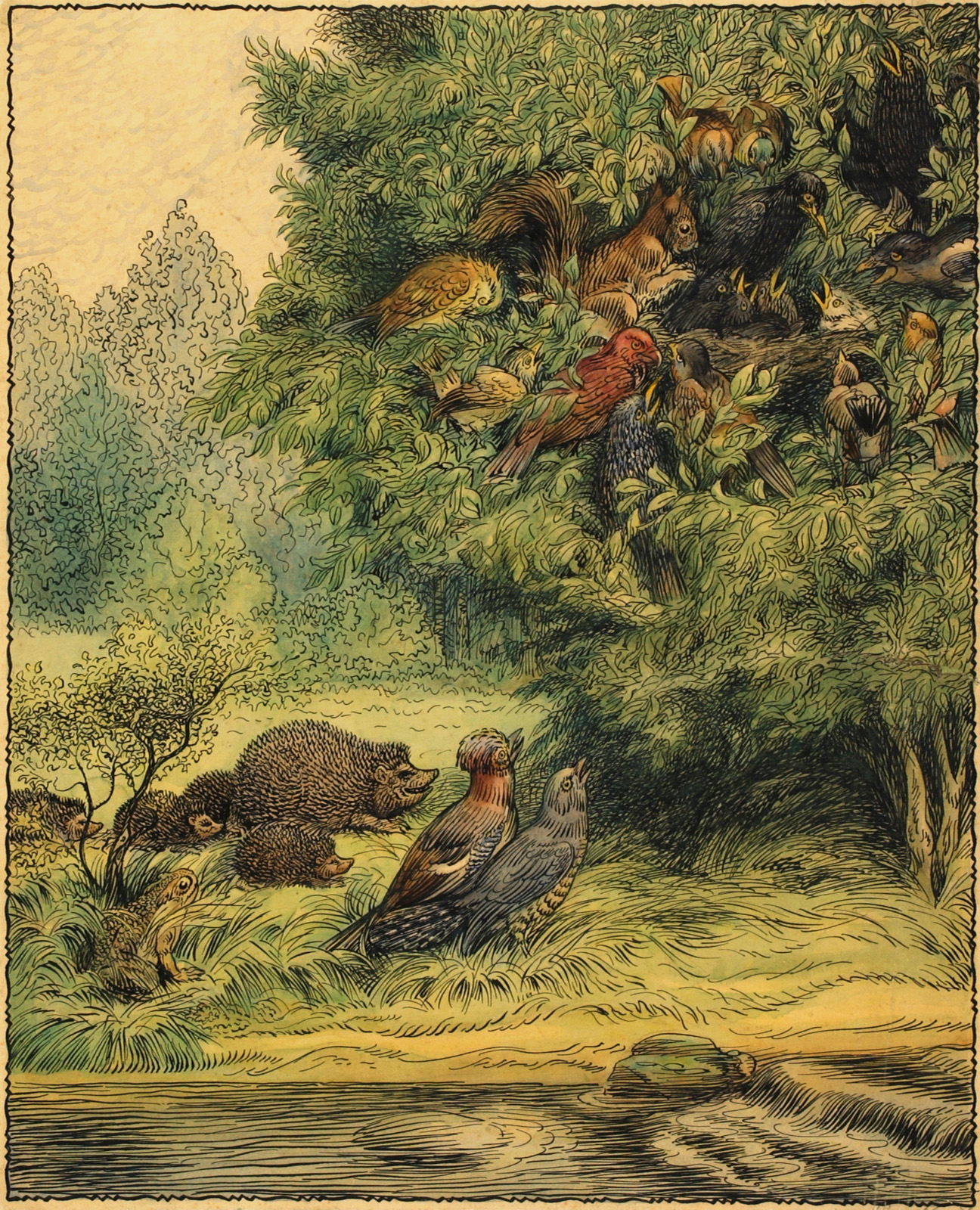 Hinko Smrekar, Kosi v gnezdu, (1938)