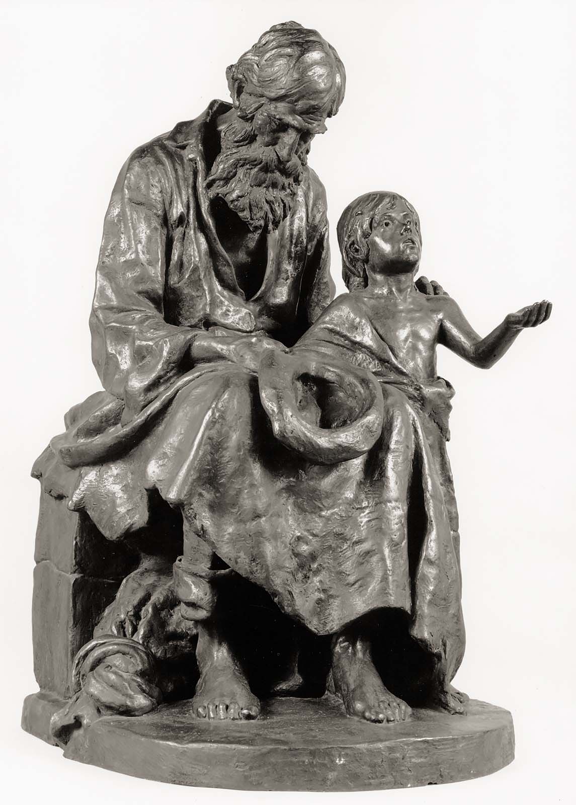 Alojzij Repič - Blind Beggar with a Boy, 1895