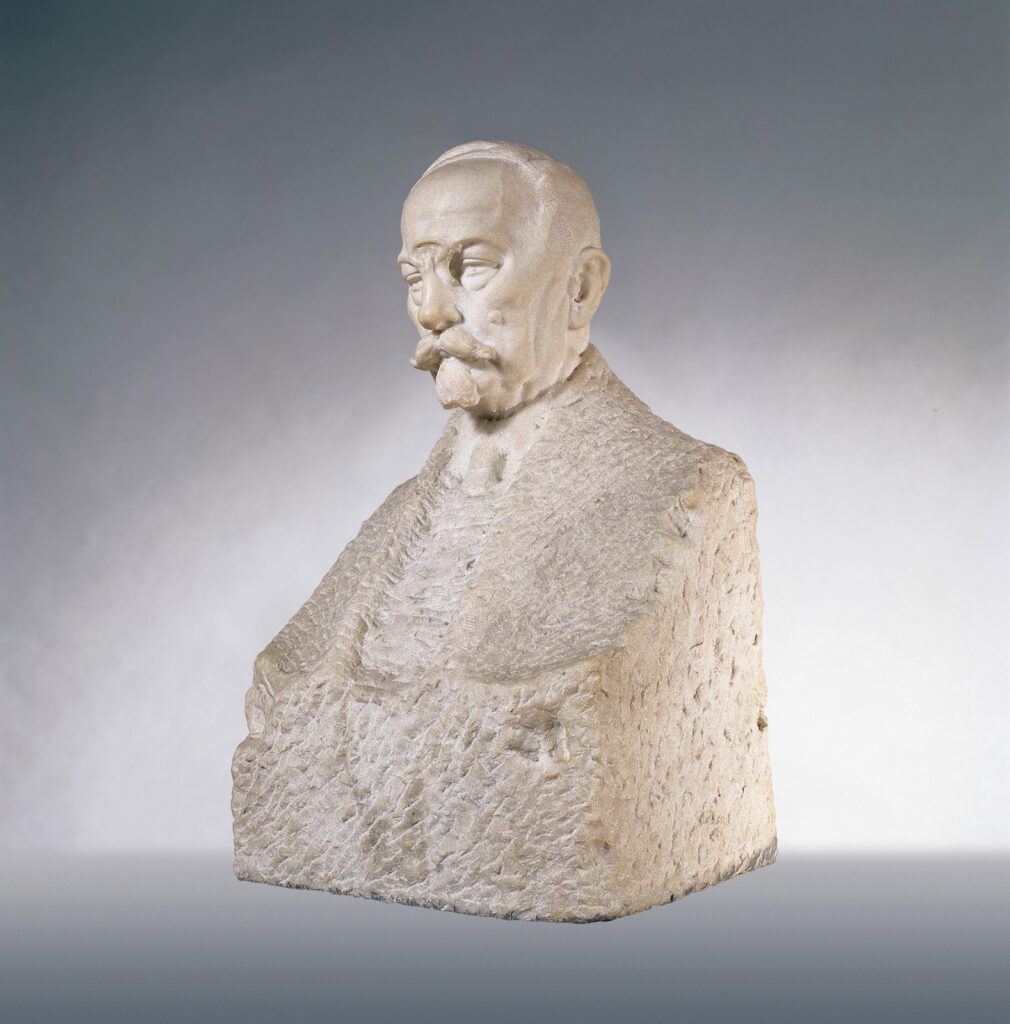 Lojze Dolinar, Ivan Hribar, 1923, marmor, 75 x 43 x 35 cm