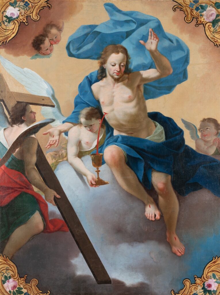 Anton Cebej, Sv. Rešnja kri, (1761−1765), olje, platno, 133 x 103 cm