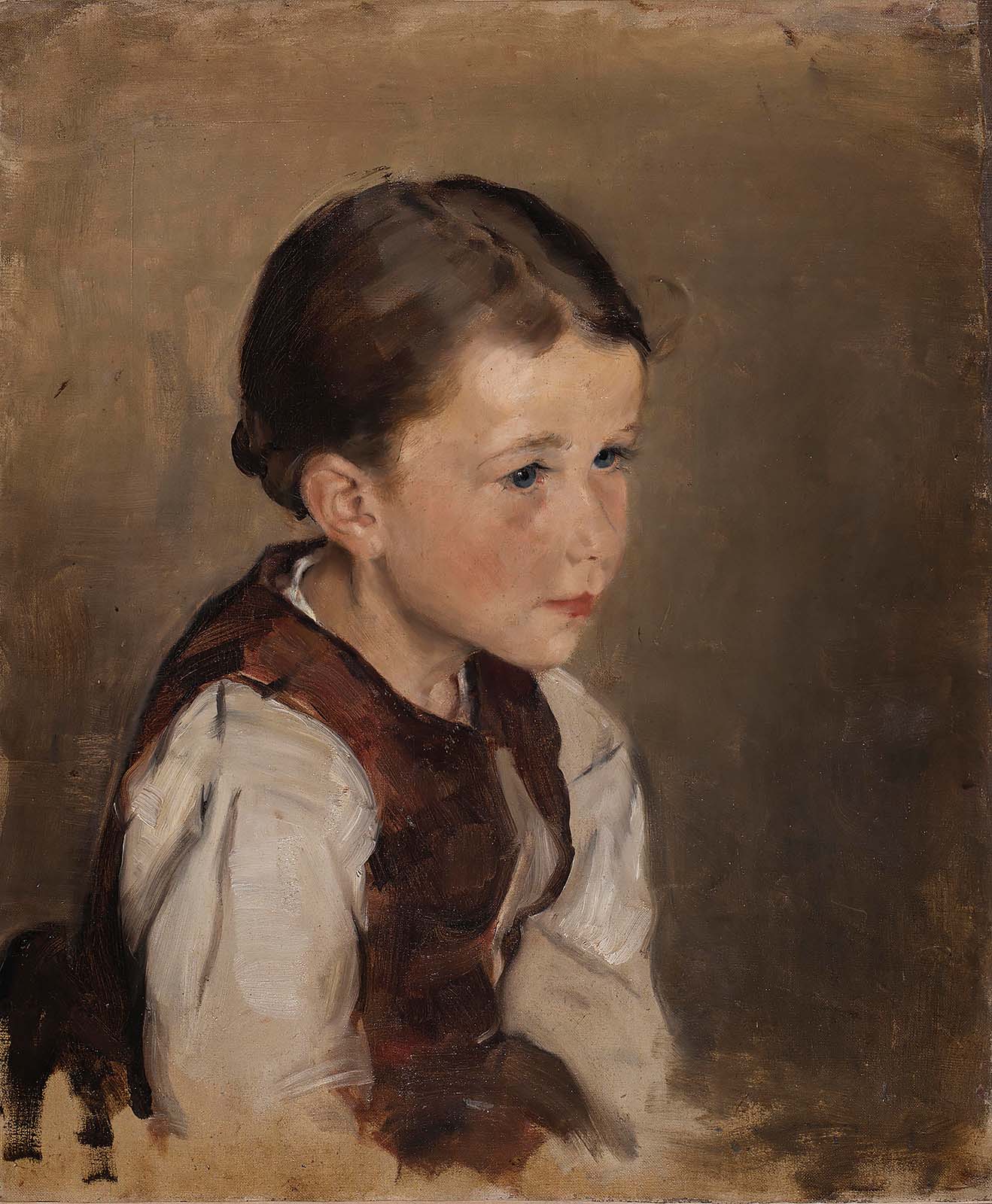 Ivana Kobilca - Girl in a Red Waistcoat, 1886