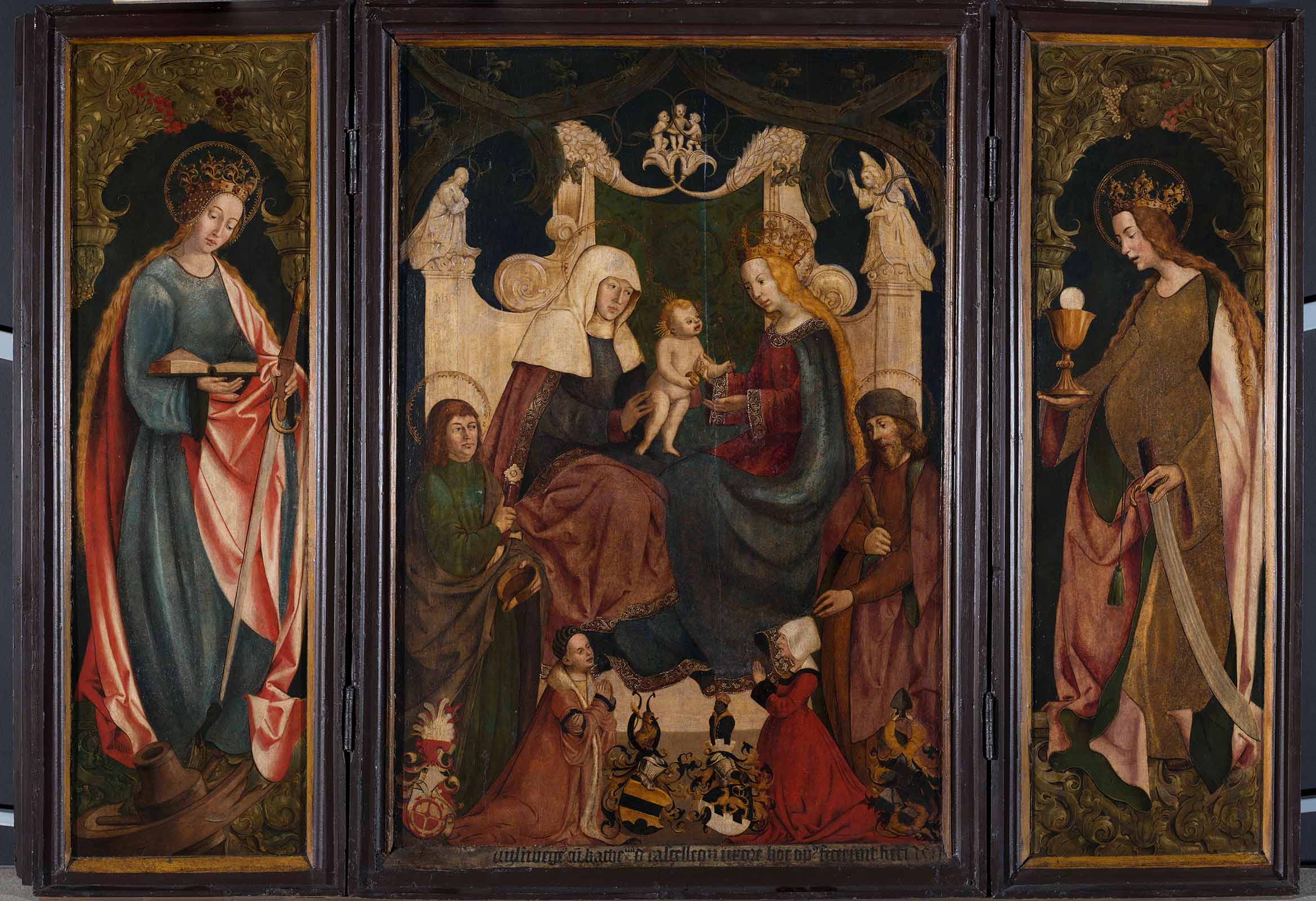 Triptih družine Knillenberg, 1511, tempera, les, 119 x 168,5 cm