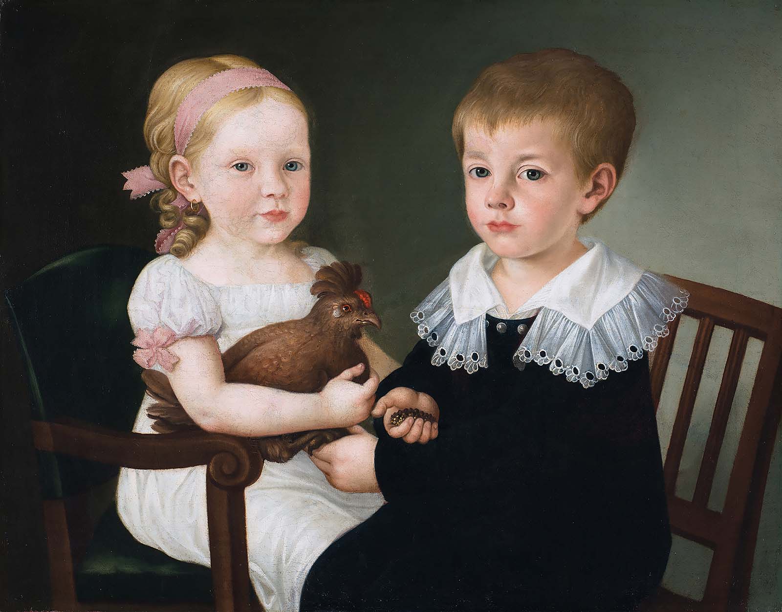 Matevž Langus - Julija Primic with Her Brother Janez, c. 1823