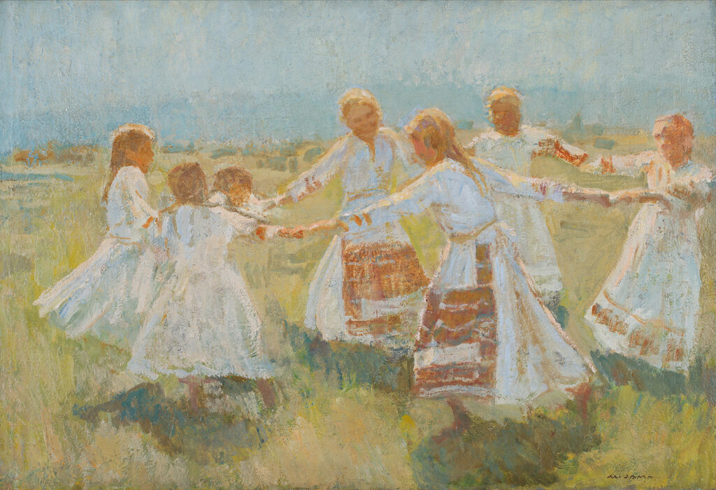 Kolo (ok. 1935), olje, platno, 74 x 110 cm sign. d. sp.: M. JAMA