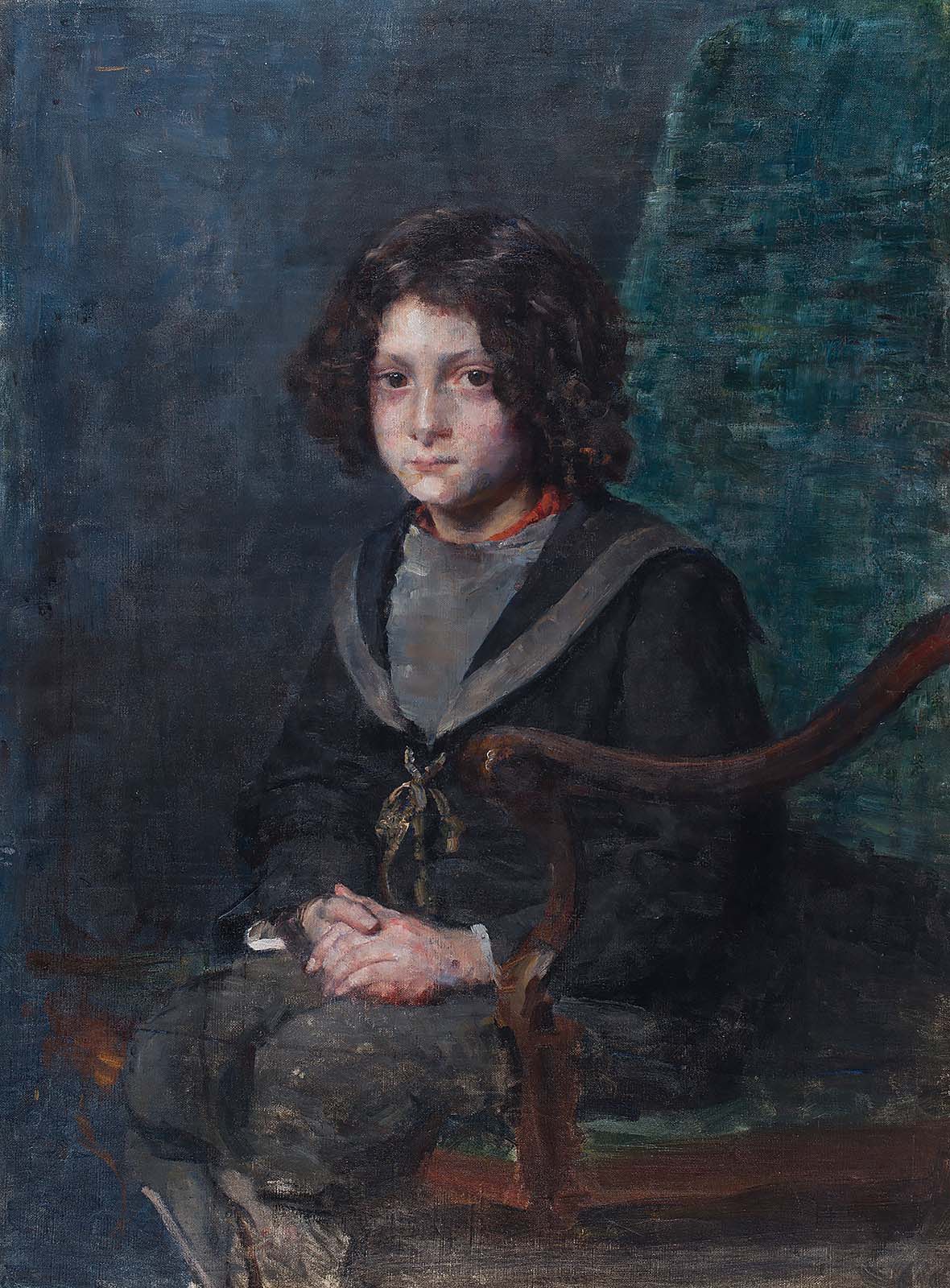 Ivana Kobilca - Boy in a Sailor Suit, 1891−1892
