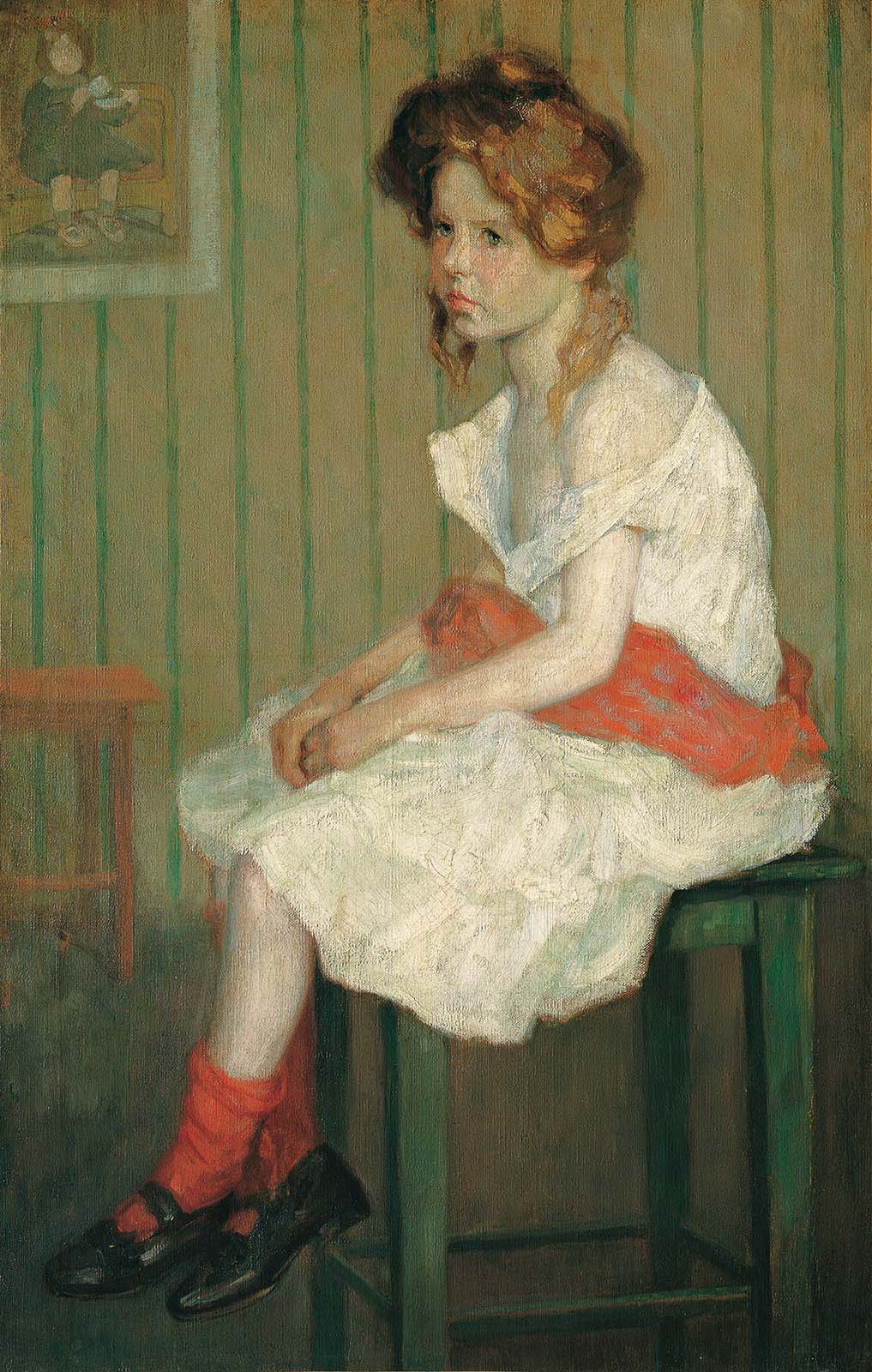 Henrika Šantel - Rdečelasa deklica, pred 1912