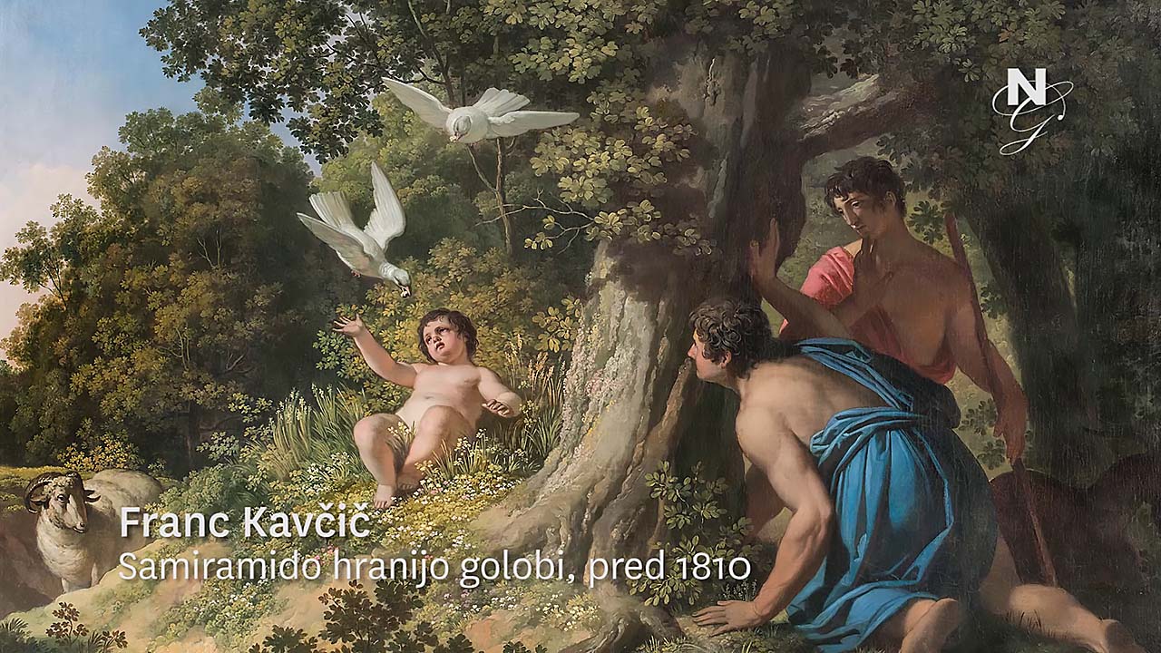 Franc Kavčič/Caucig, Semiramis Fed by the Doves (video)