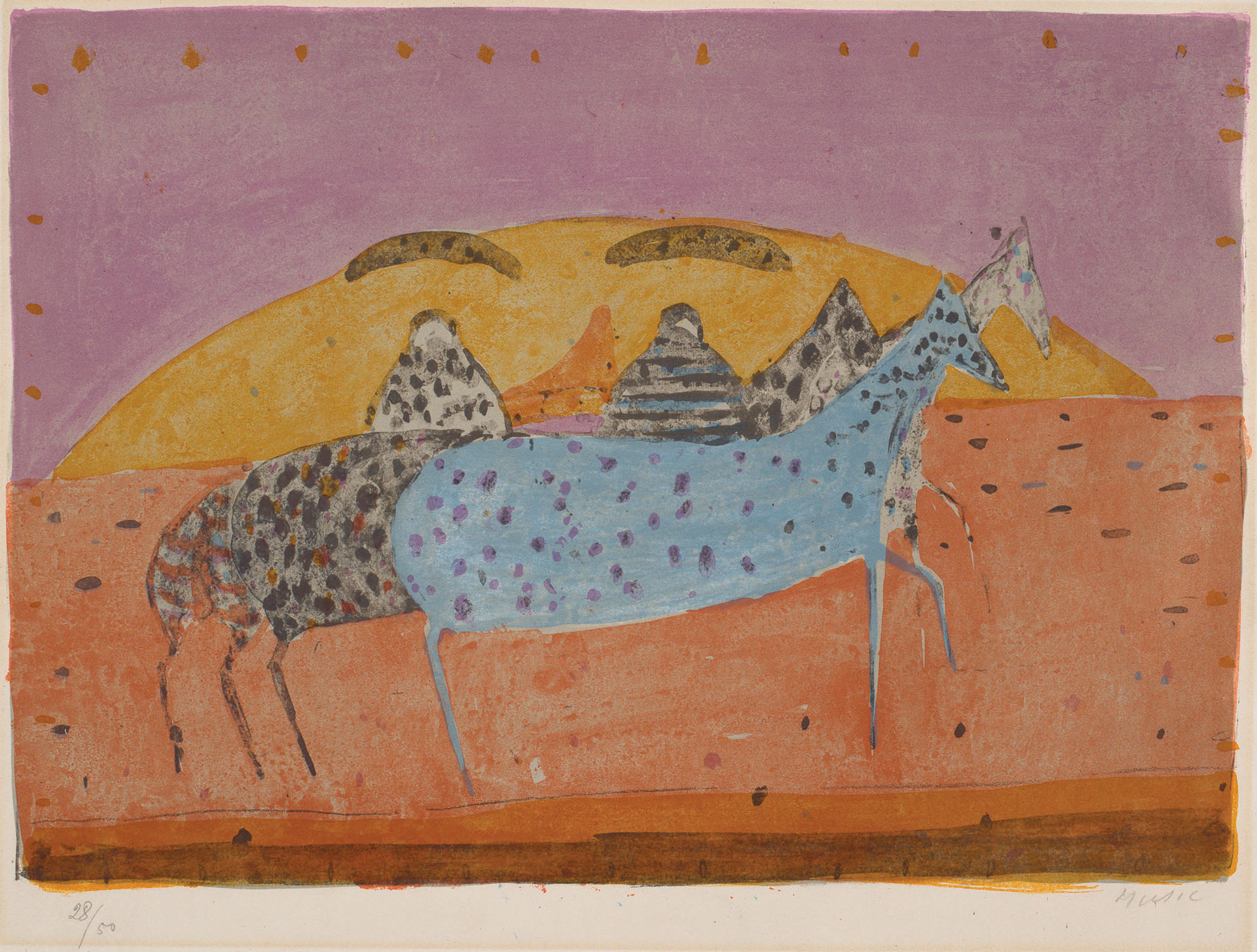 Zoran Mušič, Konjički (Cavallini), (1949)