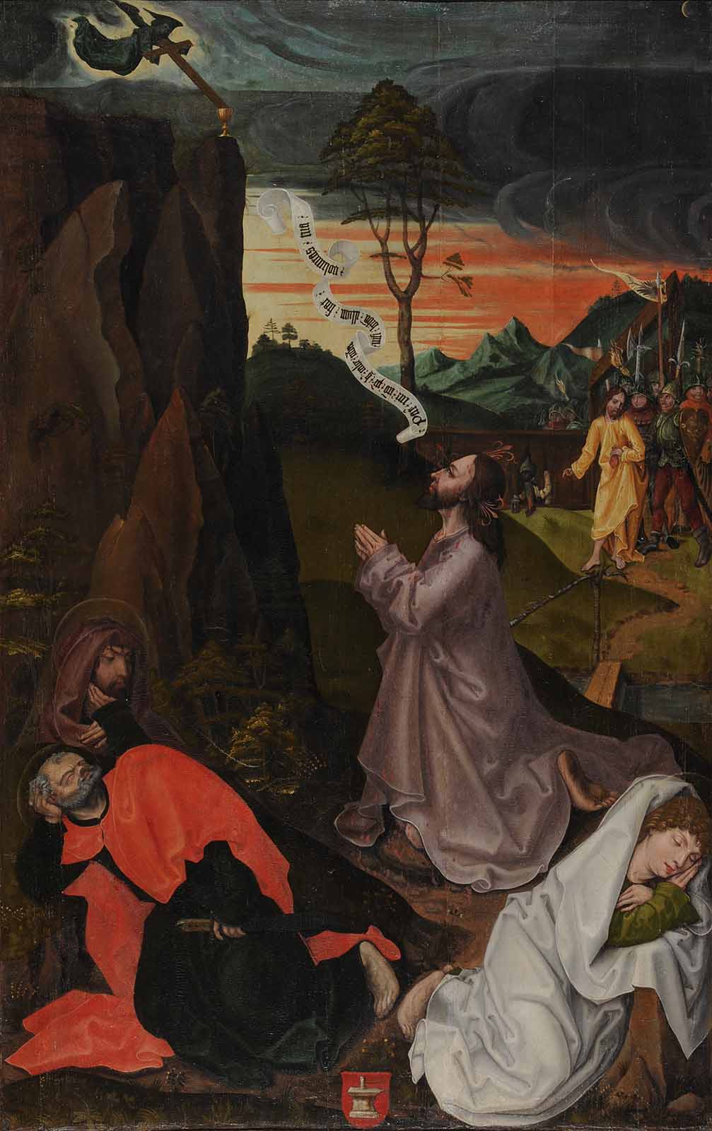 Jezus na Oljski gori, (ok. 1490), tempera, les, 142 x 93,5 cm