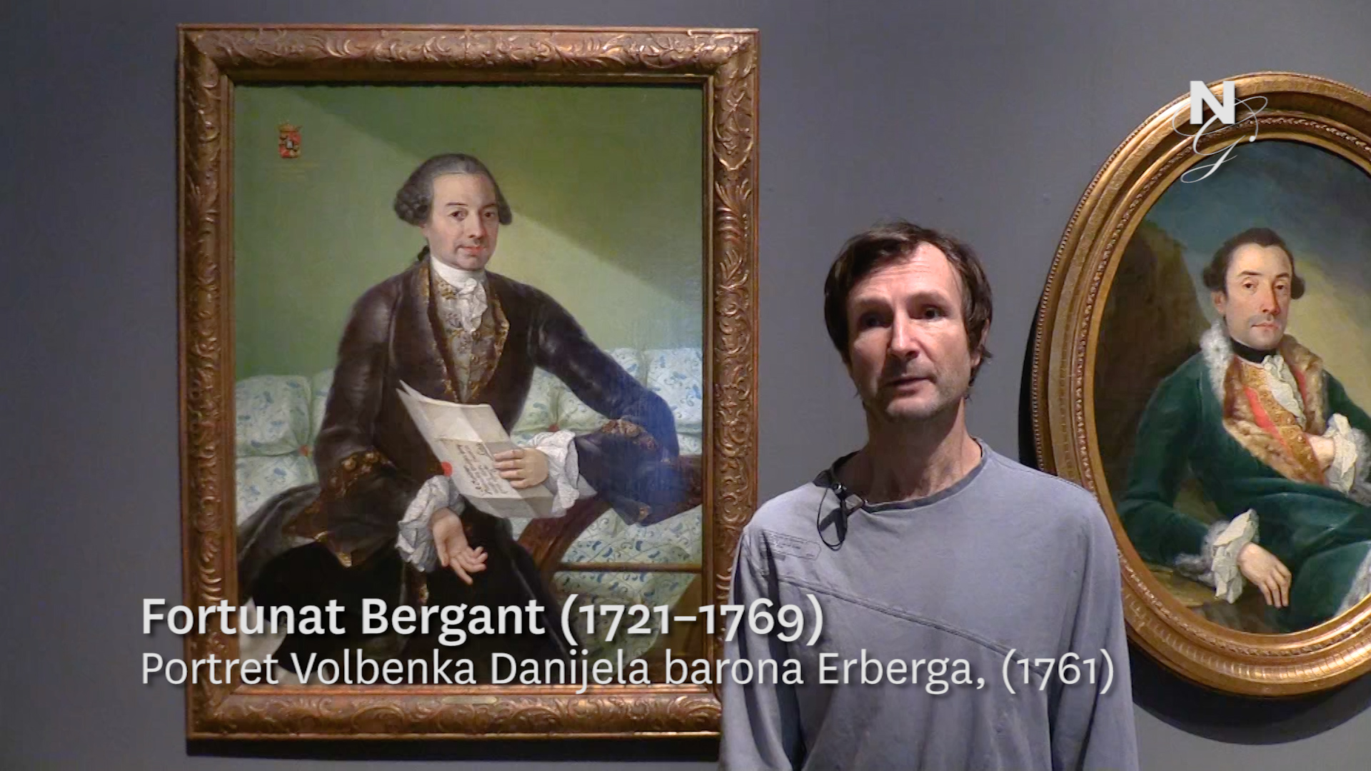 Fortunat Bergant (1721-1769) - Portret Volbenka Danijela barona Erberga, (1761) (video, Slovene only)
