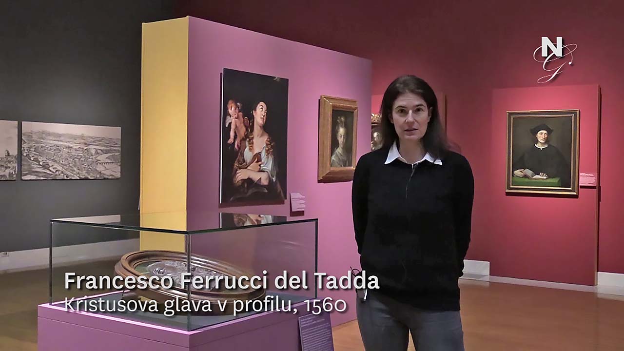 Francesco Ferrucci del Tadda: Kristusova glava v profilu (video), Alenka Simončič