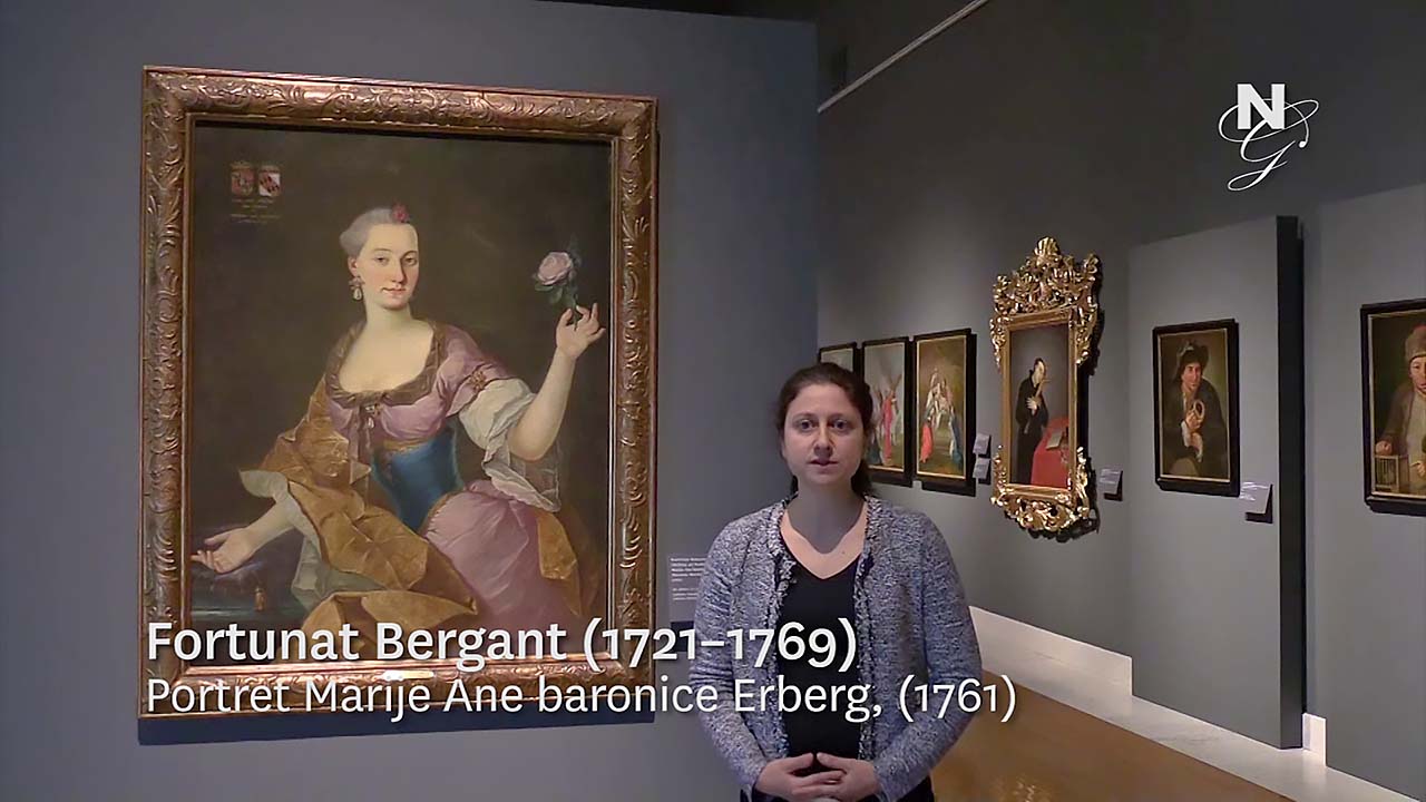Za maturante: Fortunat Bergant (1721-1769) - Portret Marije Ane baronice Erberg (video, Slovene only)