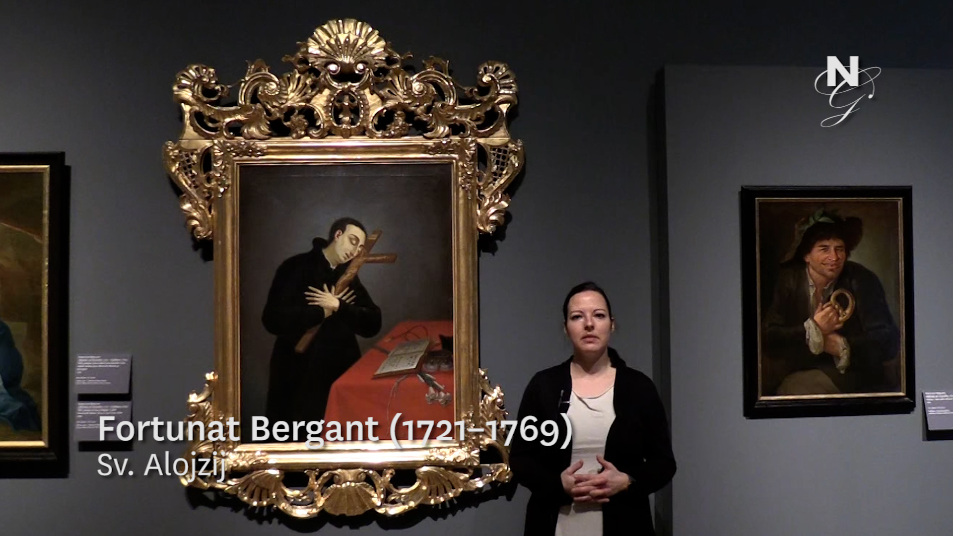 Fortunat Bergant (1721-1769) - Sv. Alojzij (video, Slovene only)