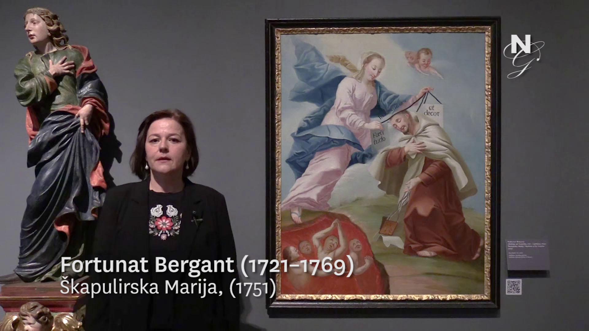 Fortunat Bergant (1721-1769) - Škapulirska Marija, (1751) (video, Slovene only)