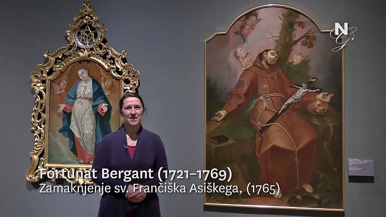 Fortunat Bergant (1721-1769) - Zamaknjenje sv. Frančiška Asiškega (video, Slovene only)