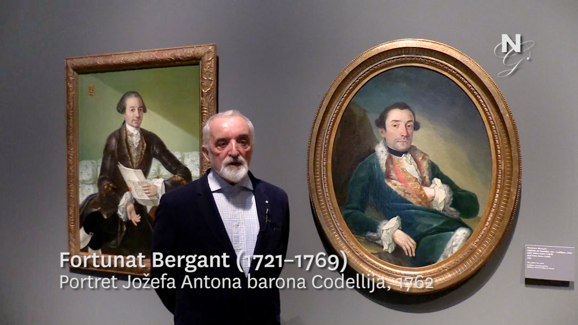 Fortunat Bergant (1721-1769) - Portret Jožefa Antona barona Codellija, 1762 (video, Slovene only)