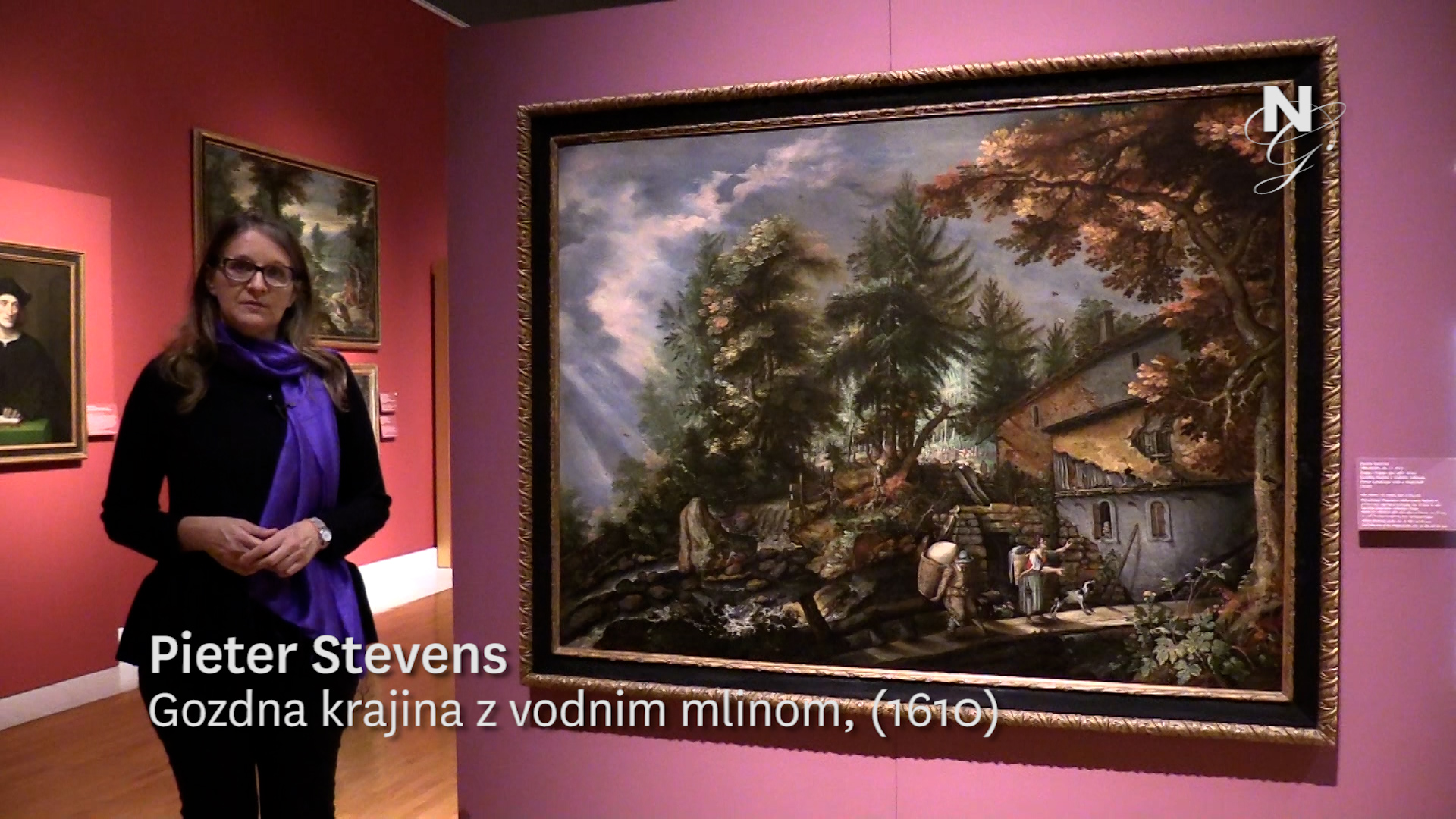 Pieter Stevens: Gozdna krajina z vodnim mlinom (video), Kristina Preininger