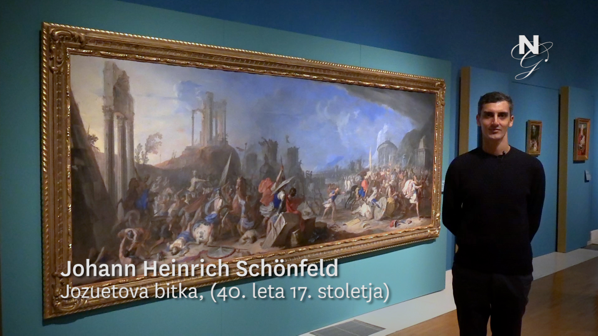 Johann Heinrich Schönfeld: Jozuetova bitka (video), Michel Mohor
