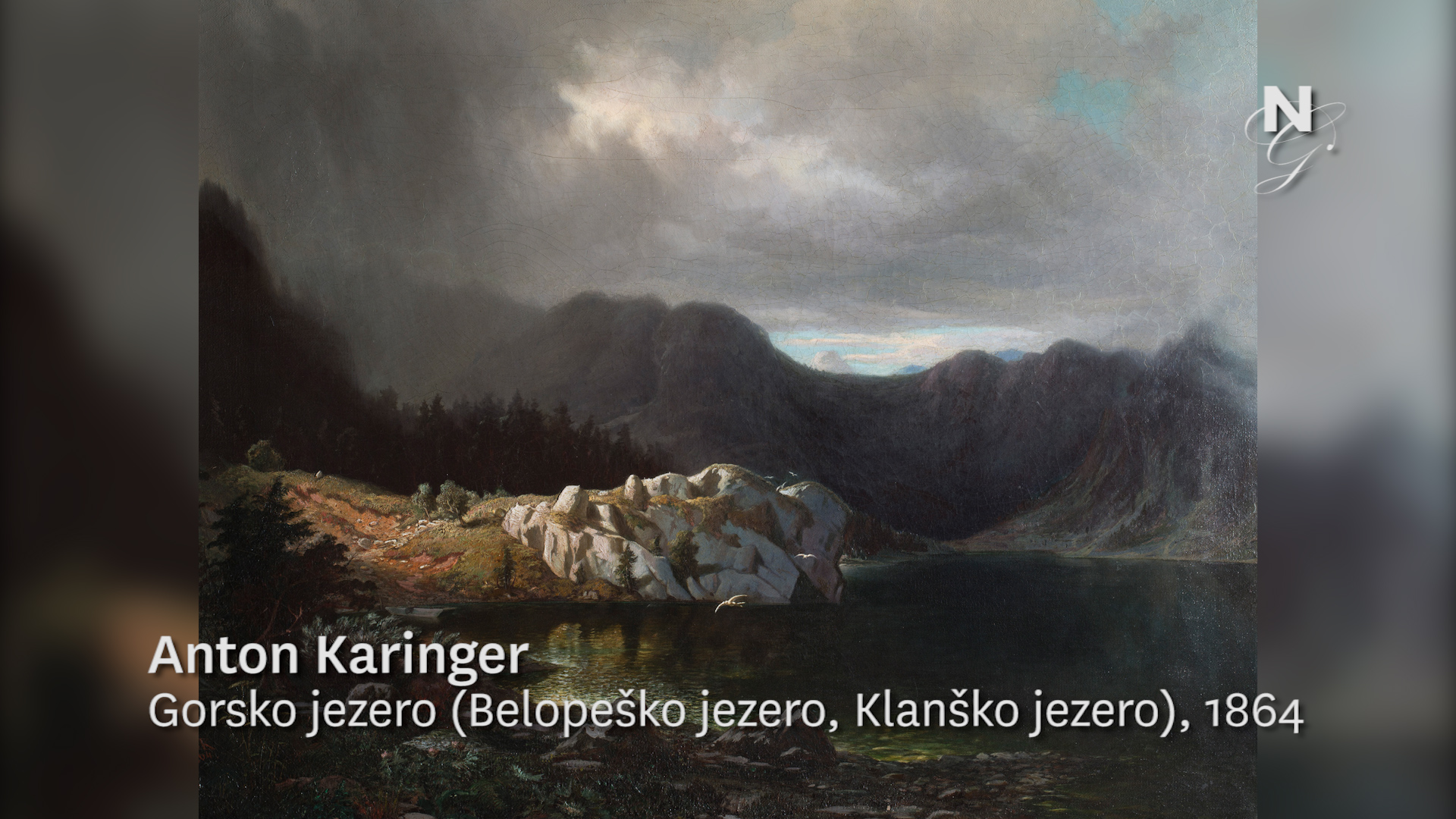Anton Karinger, Gorsko jezero (Belopeško jezero, Klanško jezero) (video)