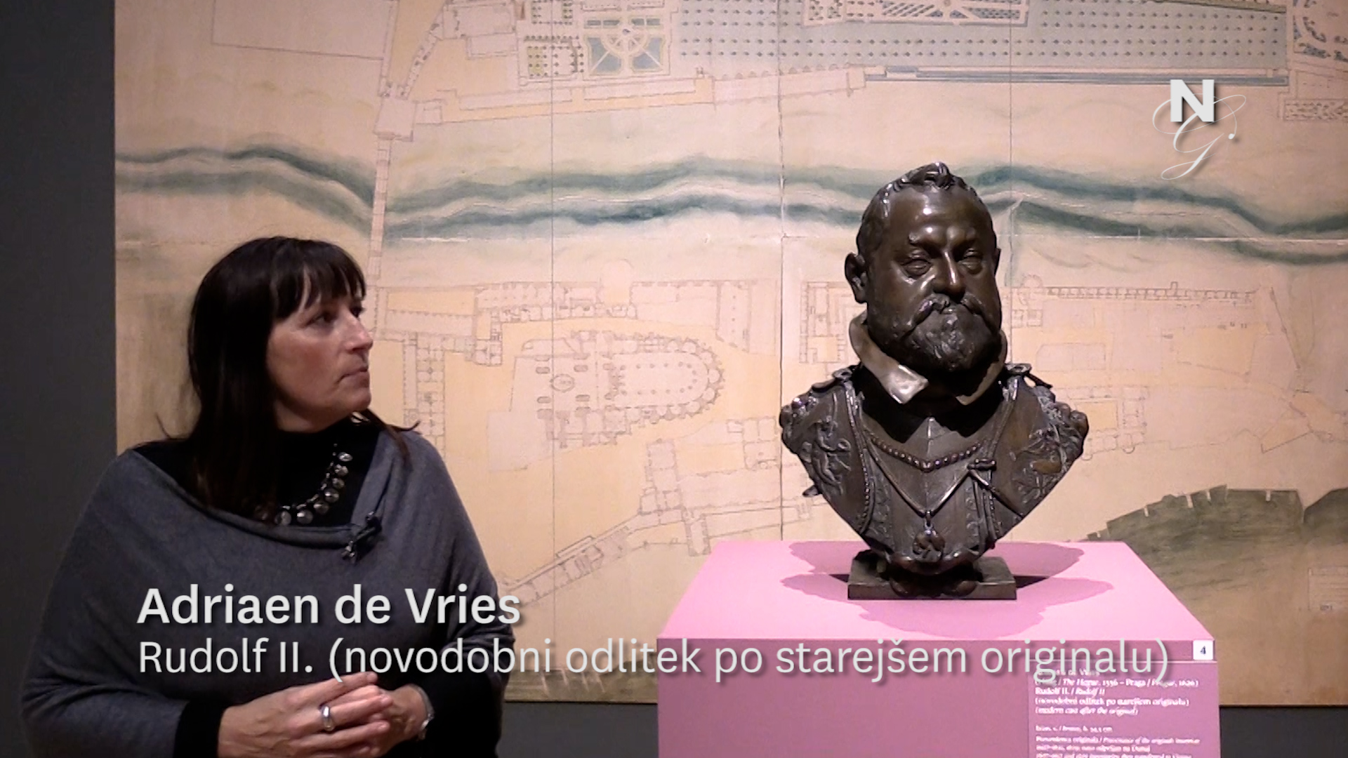Adriaen de Vries: Rudolf II. (novodobni odlitek po starejšem originalu) (video), Mateja Breščak