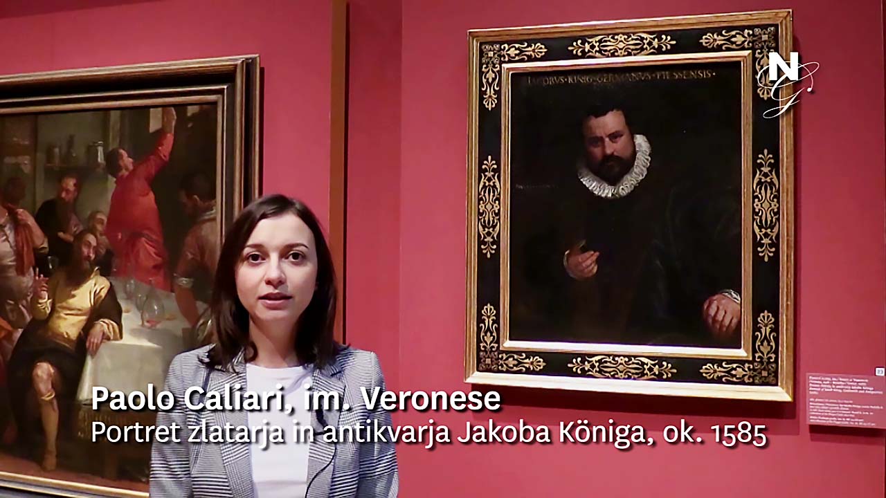 Paolo Caliari, im. Veronese: Portret zlatarja in antikvarja Jakoba Königa (video), Tjaša Debeljak Duranović