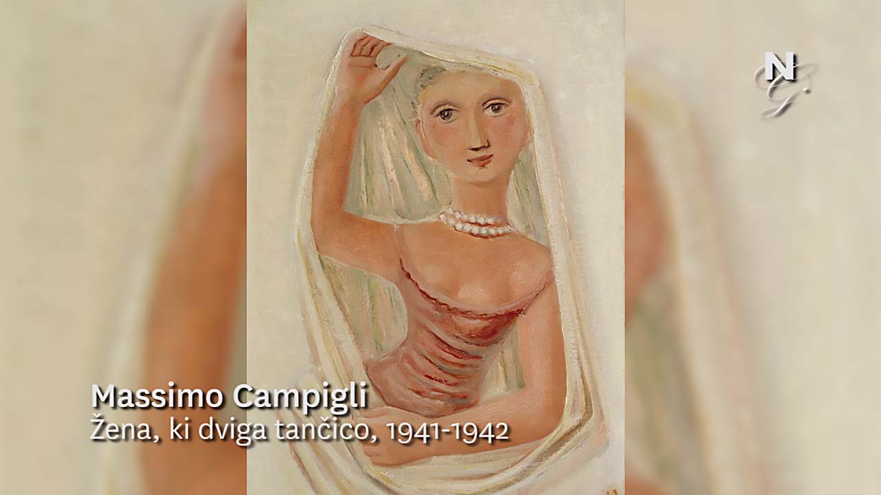 Massimo Campigli, Žena, ki dviga tančico (video)