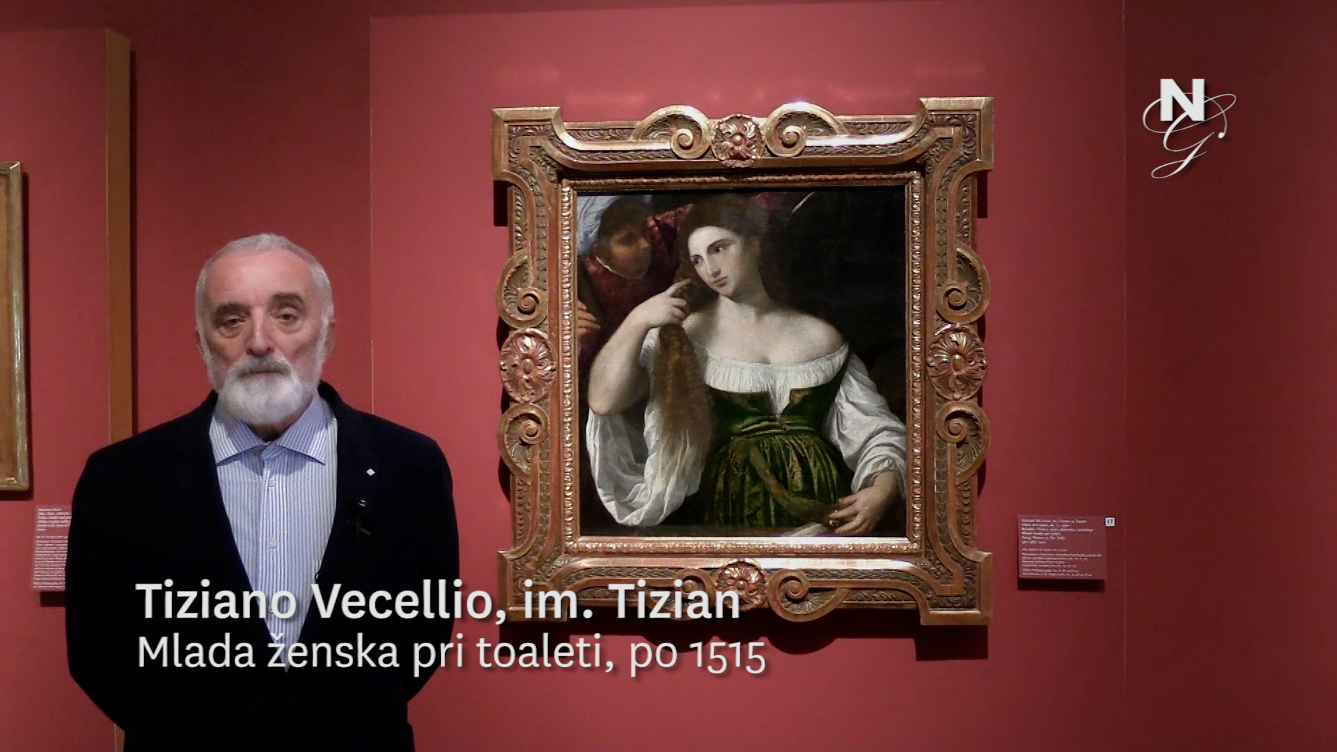 Tiziano Vecellio, im. Tizian: Mlada ženska pri toaleti (video), Andrej Smrekar