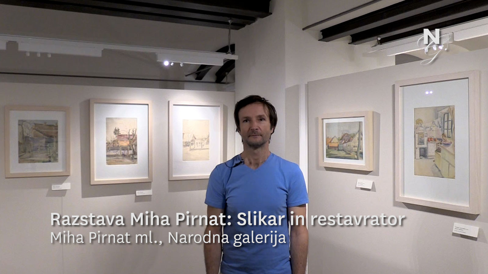 O razstavi Miha Pirnat: Slikar in restavrator (video)